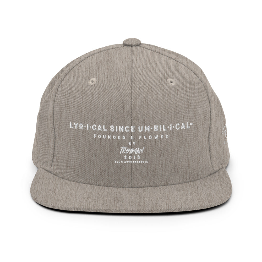 Troyman Lyrical Since Umbilical Snapback Hat