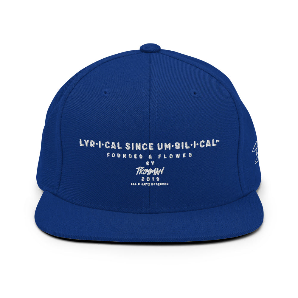 Troyman Lyrical Since Umbilical Snapback Hat