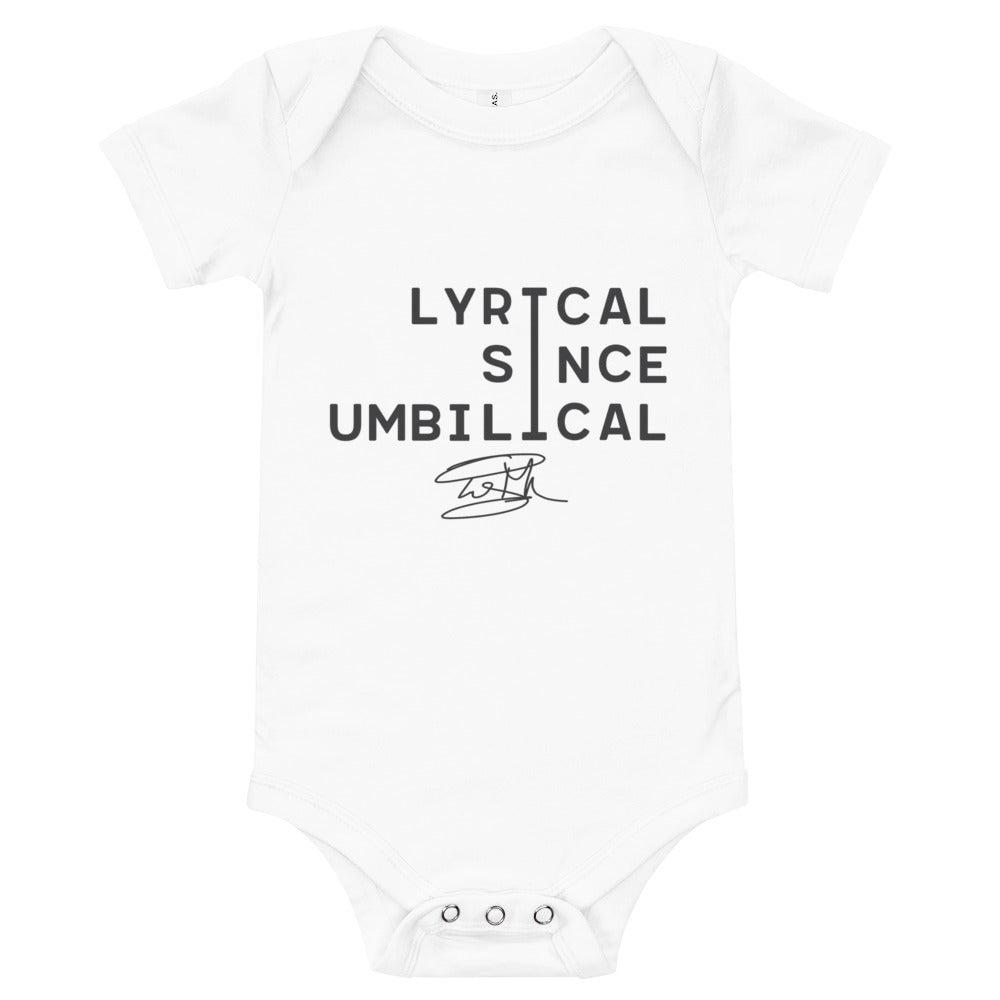 Troyman Lyrical Since Umbilical Baby T-Shirt
